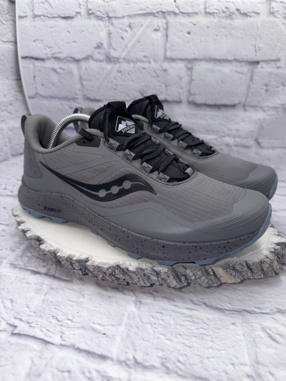 Saucony Womens Peregrine ICE+ 3 Trail Running Hiking Shoes Gray Size 11 - Picture 3 of 10